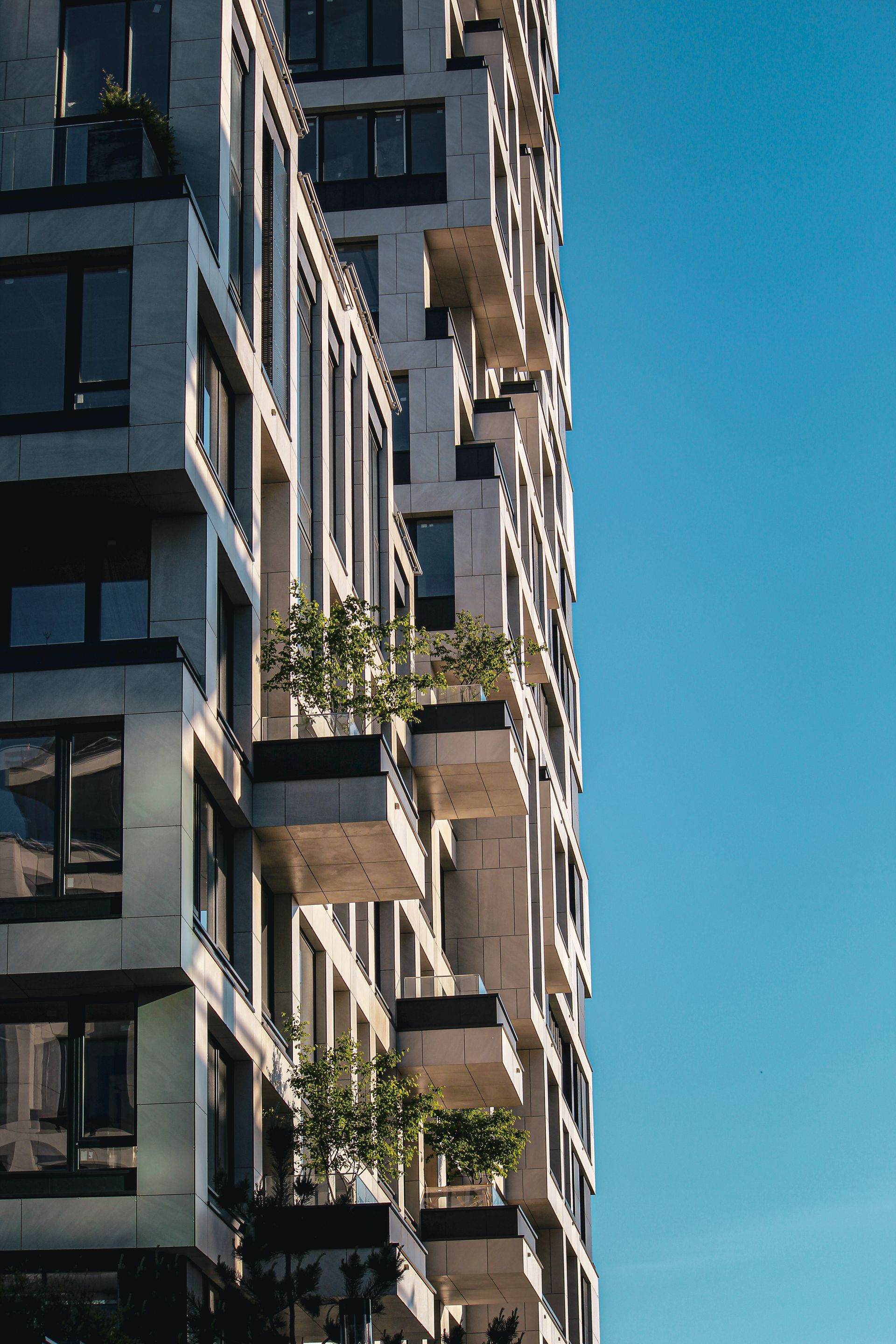 Modern residential apartment balconies in Sydney